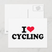 Ik hou van fietsen briefkaart (Voorkant / Achterkant)