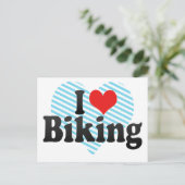 Ik hou van fietsen briefkaart (Staand voorkant)