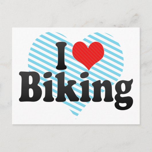 Ik hou van fietsen briefkaart (Voorkant)