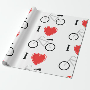Ik hou van fietsen cadeaupapier