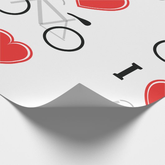 Ik hou van fietsen cadeaupapier (Hoek)