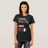 Ik hou van fietsen en bier t-shirt (Voorkant volledig)