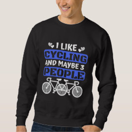 ik hou van fietsen en misschien 3 mensen trui