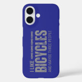 Ik hou van fietsen en misschien drie mensen citere Case-Mate iPhone case (Achterkant)