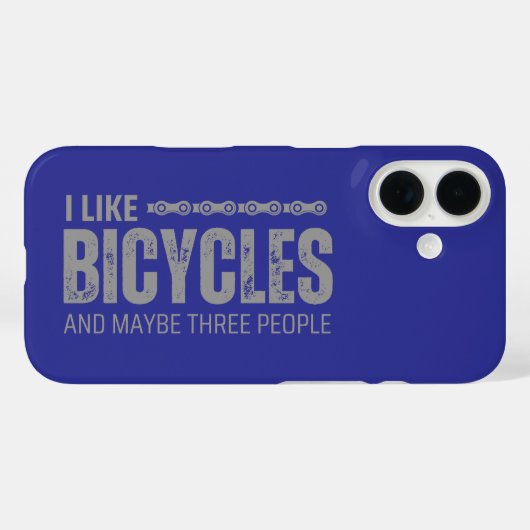 Ik hou van fietsen en misschien drie mensen citere Case-Mate iPhone case (Achterkant (horizontaal))
