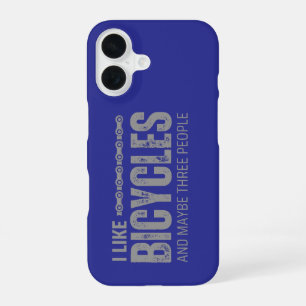 Ik hou van fietsen en misschien drie mensen citere iPhone 16 hoesje