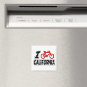 Ik hou van fietsen in Californië Magneet (Insitu (Vaatwasser))