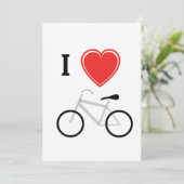 Ik hou van fietsen kaart (Staand voorkant)