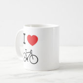 Ik hou van fietsen koffiemok (Voorkant links)