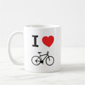 Ik hou van fietsen koffiemok (Links)