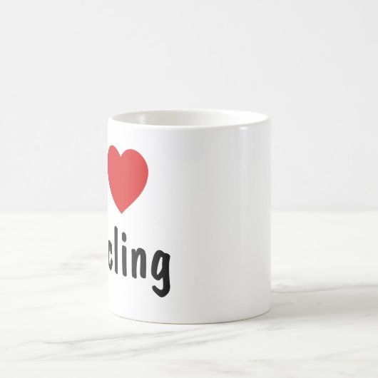 Ik hou van fietsen koffiemok (Center)