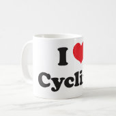 Ik hou van fietsen koffiemok (Voorkant links)