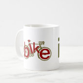 ik hou van fietsen koffiemok (Voorkant links)