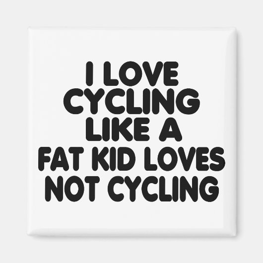 Ik hou van fietsen magneet (Voorkant)