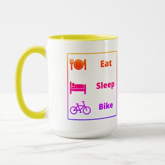 Ik hou van fietsen mok (Links)