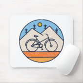 ik hou van fietsen muismat (Met muis)