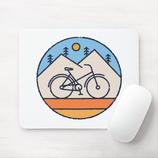 ik hou van fietsen muismat (Met muis)