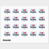 Ik hou van fietsen ronde sticker (Vel)