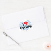 Ik hou van fietsen ronde sticker (Envelop)