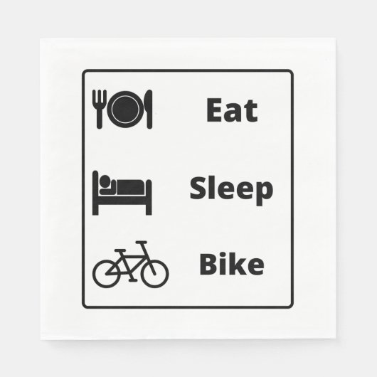 Ik hou van fietsen servet (Voorkant)