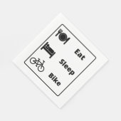 Ik hou van fietsen servet (Hoek)