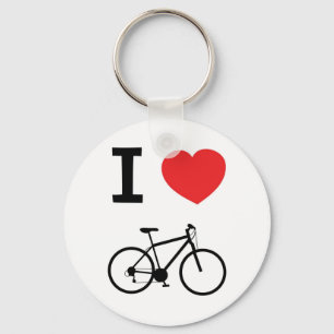 Ik hou van fietsen sleutelhanger