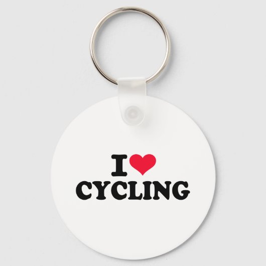 Ik hou van fietsen sleutelhanger (Voorkant)
