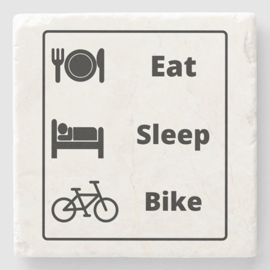 Ik hou van fietsen stenen onderzetter (Voorkant)