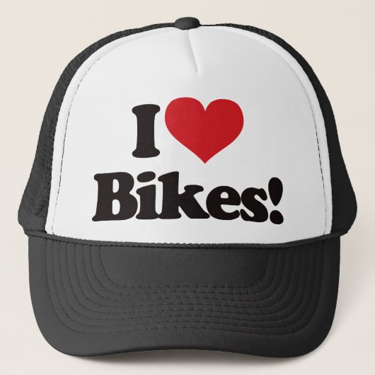 Ik hou van fietsen! trucker pet (Voorkant)