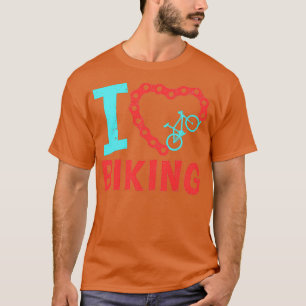 Ik hou van fietsencadeau MTB T-shirt
