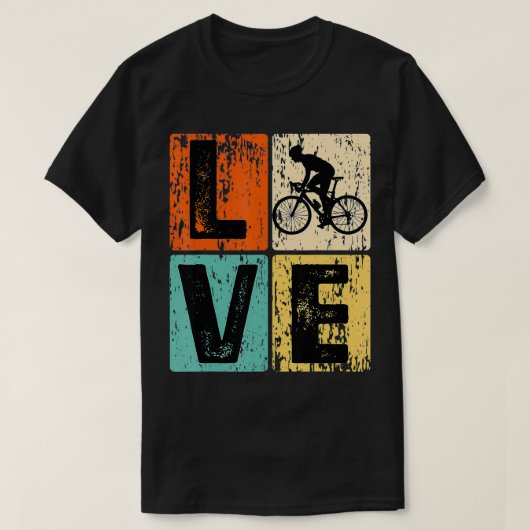 Ik hou van fietsontwerp voor fietser T-shirt (Design voorkant)