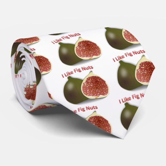 Ik hou van Fig Nuts Stropdas (Opgerold)