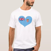 Ik hou van Fiji Flag T-shirt (Voorkant)