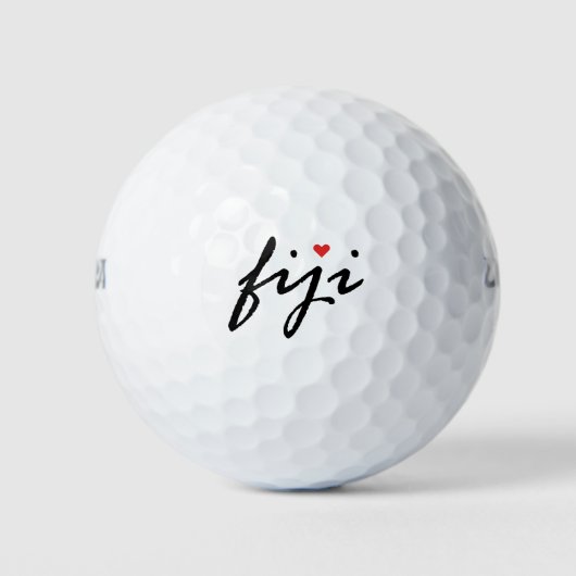 Ik hou van Fiji Golfballen (Voorkant)