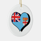 Ik hou van Fiji-ornament Keramisch Ornament (Rechts)