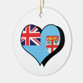 Ik hou van Fiji-ornament Keramisch Ornament (Links)