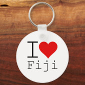 Ik hou van FIJI Sleutelhanger (Voorkant)