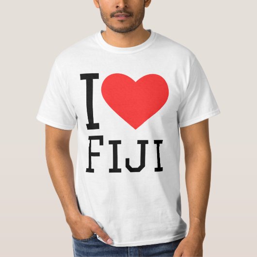 Ik hou van Fiji T-shirt (Voorkant)