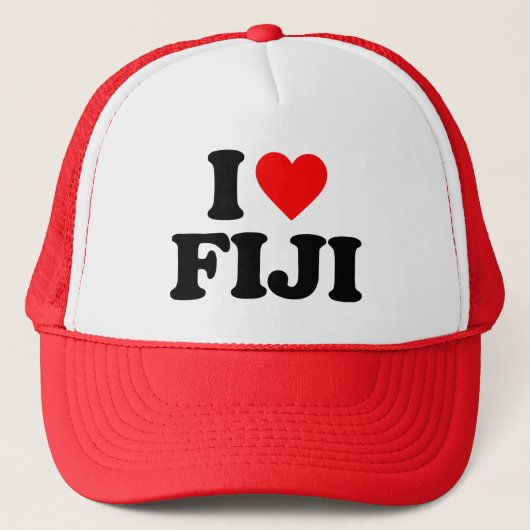 Ik hou van FIJI Trucker Pet (Voorkant)