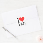 Ik hou van Fiji Vierkante Sticker (Envelop)