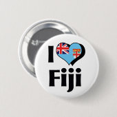 Ik hou van Fiji-vlag Ronde Button 5,7 Cm (Voorkant /achterkant)