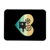 Ik hou van filmprojector met bioscoopretro magneet (Horizontaal)