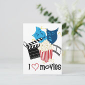 Ik hou van films briefkaart (Staand voorkant)