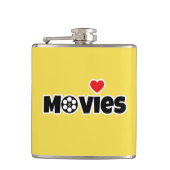 Ik hou van films heupfles (Voorkant)