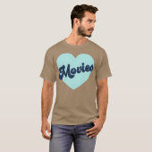 Ik hou van films jongen t-shirt (Voorkant volledig)