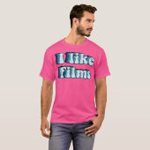 Ik hou van films t-shirt (Voorkant volledig)