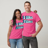 Ik hou van films t-shirt (Unisex)