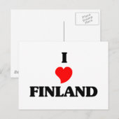 Ik hou van Finland Briefkaart (Voorkant / Achterkant)