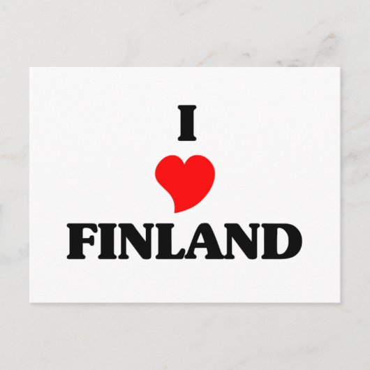 Ik hou van Finland Briefkaart (Voorkant)