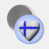 Ik hou van Finland Magneet (Voorkant / Achterkant)